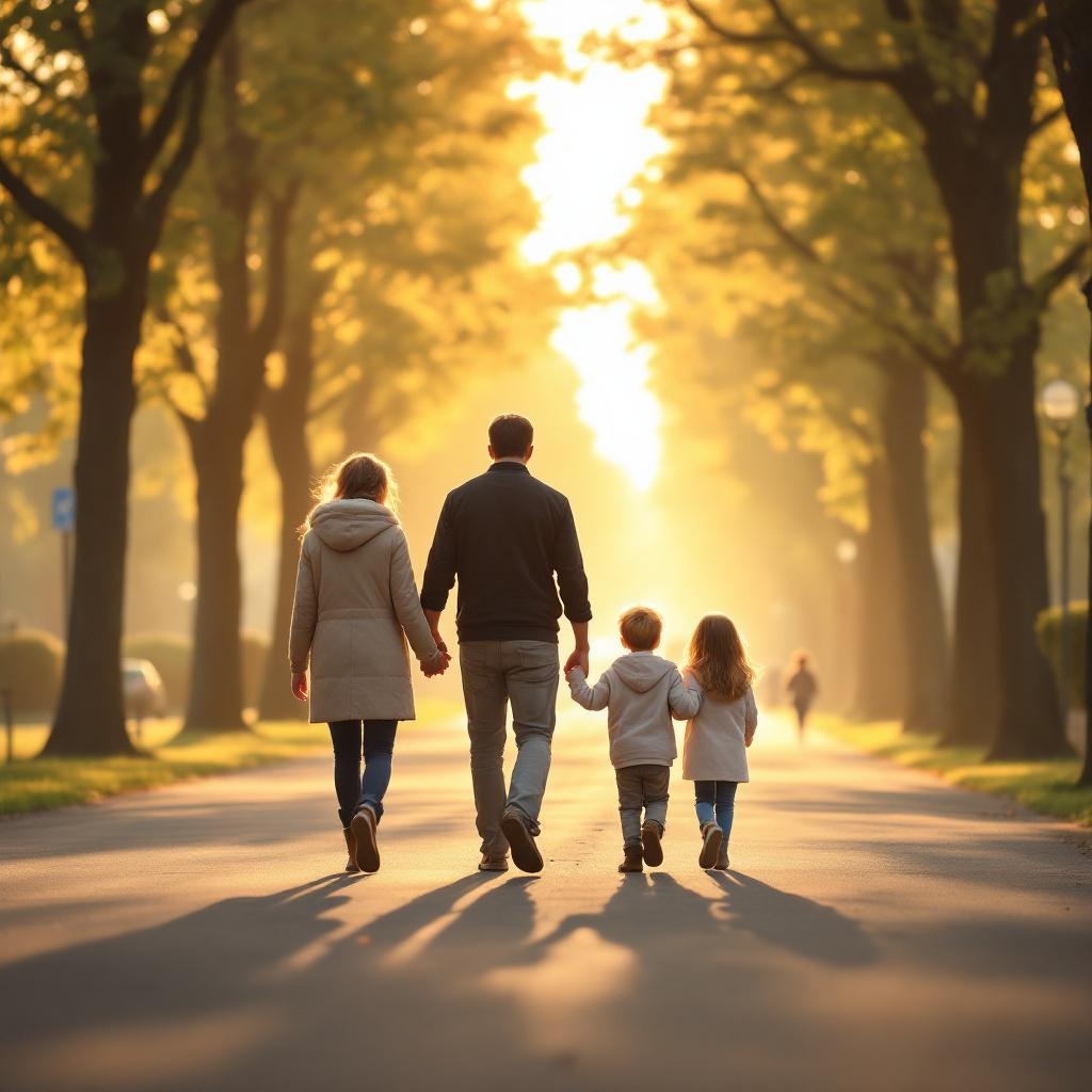 Illustration droit de la famille - famille