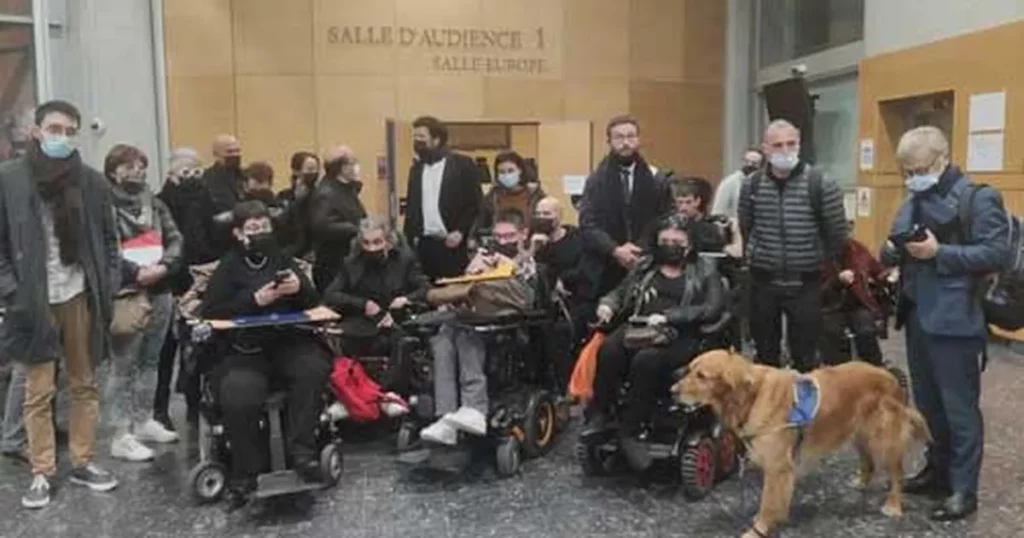 Procès des activistes handicapés