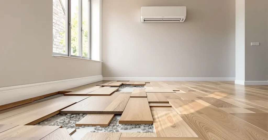 Pompe a chaleur et parquet : equipements exclus de la garantie decennale