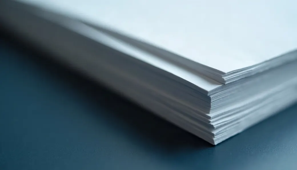 Dossier de procédure pénale posé sur un bureau, feuillets superposés